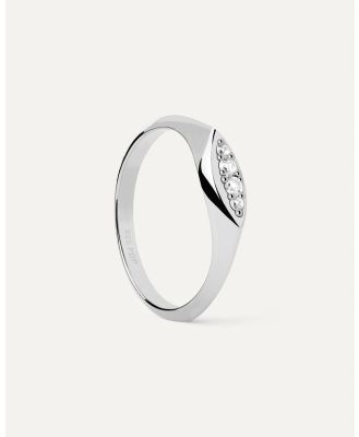 PDPAOLA - Gala Silver Stamp Ring - Jewellery (Silver) Gala Silver Stamp Ring