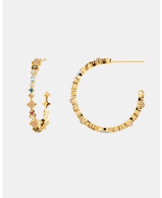 PDPAOLA - Halo Gold Earrings - Jewellery (Gold) Halo Gold Earrings