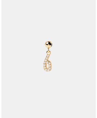 PDPAOLA - Number 6 Charm Pendant - Jewellery (Gold) Number 6 Charm Pendant