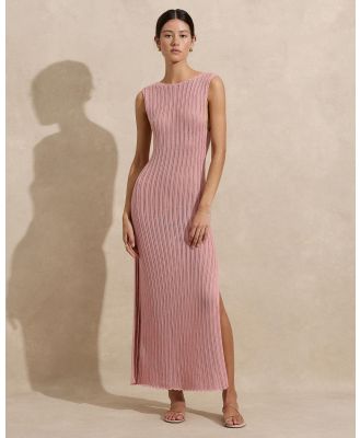 Peony - Pointelle Maxi Dress - Dresses (Rose) Pointelle Maxi Dress