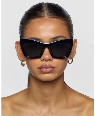 PETA AND JAIN - Jenner Sunglasses - Square (Black & Black) Jenner Sunglasses