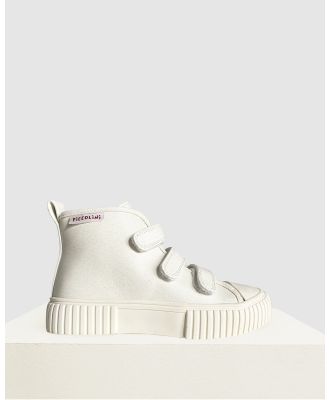 Piccolini - Limited Edition High Top Apple Leather - Sneakers (Off White) Limited Edition High Top Apple Leather