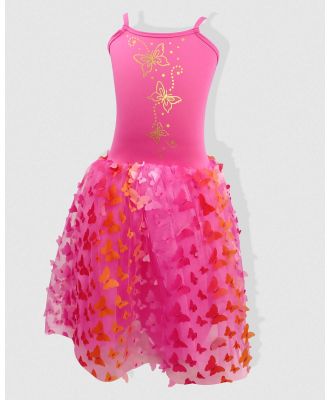 Pink Poppy - Butterfly Hot Pink & Gold Tutu Dress - Dresses (Pink) Butterfly Hot Pink & Gold Tutu Dress