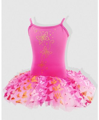 Pink Poppy - Butterfly Hot Pink & Gold Tutu - Dresses (Pink) Butterfly Hot Pink & Gold Tutu