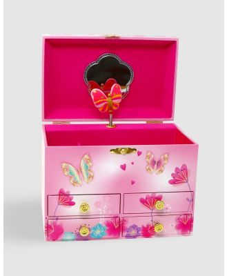 Pink Poppy - Fairy Butterfly Friends Medium Musical Jewellery Box - All toys (Pink) Fairy Butterfly Friends Medium Musical Jewellery Box