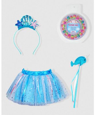 Pink Poppy - Majestic Mermaid Dress Up Gift Set - Novelty Gifts (Blue) Majestic Mermaid Dress-Up Gift Set