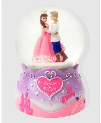 Pink Poppy - Pink Poppy's Princess Rotating Snow Globe - Novelty Gifts (Pink) Pink Poppy's Princess Rotating Snow Globe