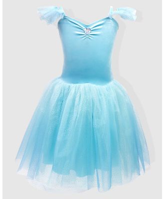 Pink Poppy - Princess Sapphire Velvet Dress with Ombre Tulle Skirt - Dresses (Blue) Princess Sapphire Velvet Dress with Ombre Tulle Skirt