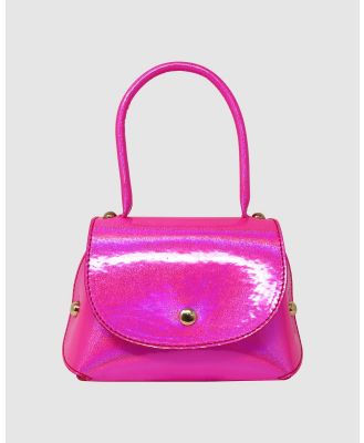 Pink Poppy - Vibrant Vacation Press Lock Mini Bag - Handbags (Lilac) Vibrant Vacation Press Lock Mini Bag