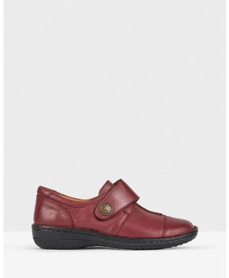 Planet Shoes - Bower Comfort Work Shoe Slip On - Flats (Red) Bower Comfort Work Shoe Slip On