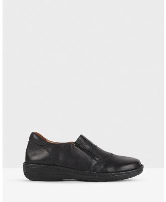 Planet Shoes - Brunt Comfort Work Shoe - Flats (Black) Brunt Comfort Work Shoe