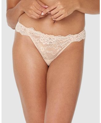 Pleasure State - My Fit Lace Thongs - Thongs & G-Strings (Frappe) My Fit Lace Thongs