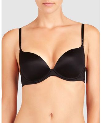 Pleasure State - My Fit Smooth Push Up Plunge Bra - Push Up Bras (Black) My Fit Smooth Push-Up Plunge Bra