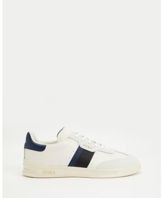 Polo Ralph Lauren - Aera Low Top Lace Sneakers   Men's - Sneakers (Bianco, Black & Navy) Aera Low Top Lace Sneakers - Men's