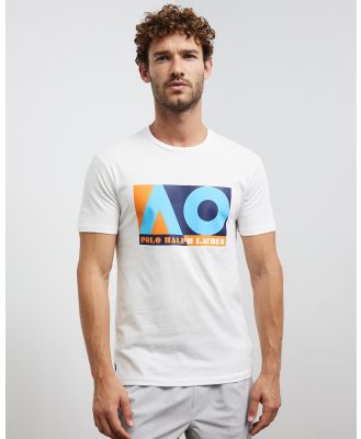 Polo Ralph Lauren - Australian Open Custom Slim Fit T Shirt - T-Shirts & Singlets (Pure White) Australian Open Custom Slim Fit T-Shirt
