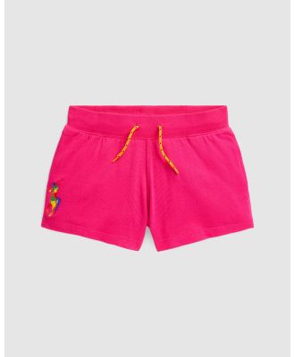 Polo Ralph Lauren - Big Pony Spa Terry Shorts   ICONIC EXCLUSIVE   Babies - Shorts (Accent Pink) Big Pony Spa Terry Shorts - ICONIC EXCLUSIVE - Babies