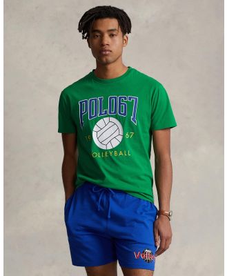Polo Ralph Lauren - Classic Fit Jersey Graphic T Shirt - T-Shirts & Singlets (English Green) Classic Fit Jersey Graphic T-Shirt
