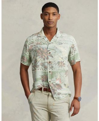 Polo Ralph Lauren - Classic Fit Tropical Print Camp Shirt - Shirts & Polos (6009 Hawaiian Beach Bazaar) Classic Fit Tropical-Print Camp Shirt