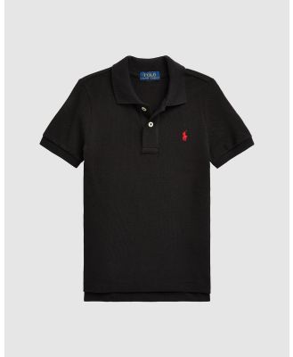 Polo Ralph Lauren - Cotton Mesh Polo Shirt   Babies Kids - Shirts & Polos (Black) Cotton Mesh Polo Shirt - Babies-Kids