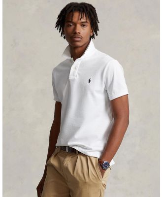 Polo Ralph Lauren - Custom Fit Mesh Polo - Shirts & Polos (White) Custom Fit Mesh Polo