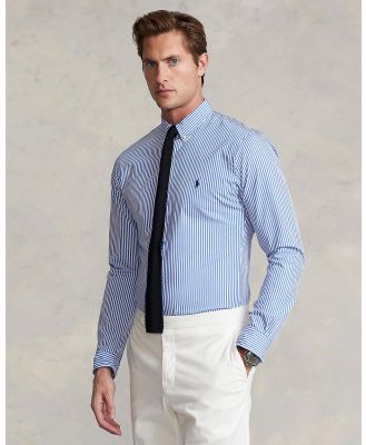 Polo Ralph Lauren - Custom Fit Striped Stretch Poplin Shirt - Casual shirts (Light Blue & White) Custom Fit Striped Stretch Poplin Shirt