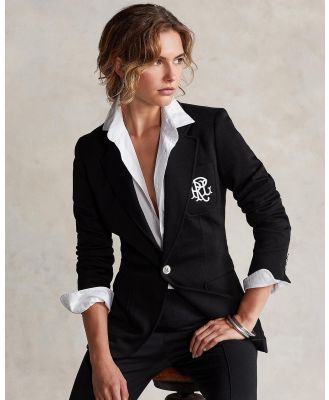 Polo Ralph Lauren - Double Knit Jacquard Blazer - Blazers (Polo Black) Double-Knit Jacquard Blazer