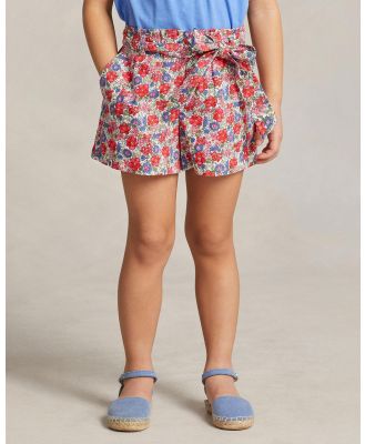 Polo Ralph Lauren - Floral Cotton Poplin Shorts   ICONIC EXCLUSIVE   Kids - Shorts (Camden Floral) Floral Cotton Poplin Shorts - ICONIC EXCLUSIVE - Kids