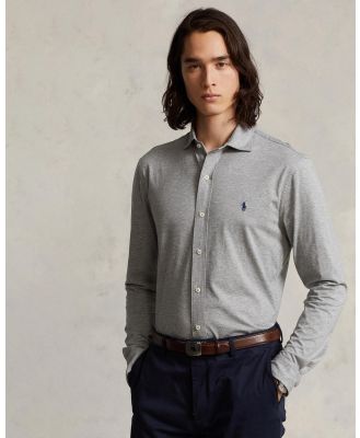 Polo Ralph Lauren - Jersey Shirt - Shirts & Polos (Andover Heather/C7998) Jersey Shirt