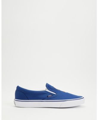 Polo Ralph Lauren - Keaton Sneakers   Men's - Slip-On Sneakers (Beach Royal Bear) Keaton Sneakers - Men's