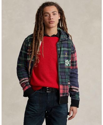 Polo Ralph Lauren - Patchwork Print Fleece Full Zip Hoodie - Hoodies (Stravenger Patchwork) Patchwork-Print Fleece Full-Zip Hoodie