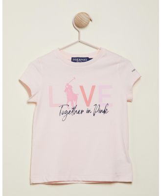Polo Ralph Lauren - Pink Pony Graphic Tee   Kids - T-Shirts & Singlets (Love Pink) Pink Pony Graphic Tee - Kids