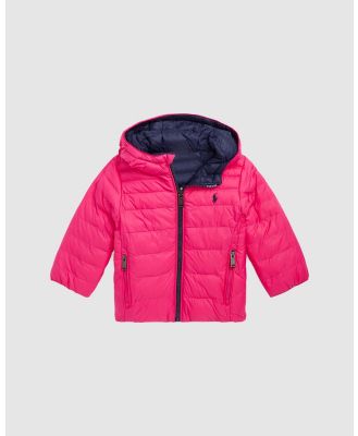 Polo Ralph Lauren - Reversible Water Repellent Jacket   Babies - Coats & Jackets (Pink) Reversible Water-Repellent Jacket - Babies