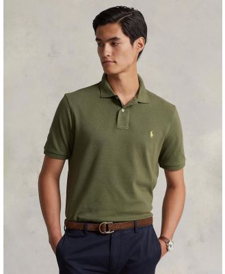Polo Ralph Lauren - Slim Fit Piqué Knit Polo Shirt - Shirts & Polos (Dark Sage) Slim Fit Piqué Knit Polo Shirt