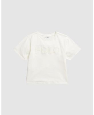 Polo Ralph Lauren - SS Crop Tee Knit T Shirt   ICONIC EXCLUSIVE   Teens - T-Shirts & Singlets (Nevis) SS Crop Tee Knit-T-Shirt - ICONIC EXCLUSIVE - Teens