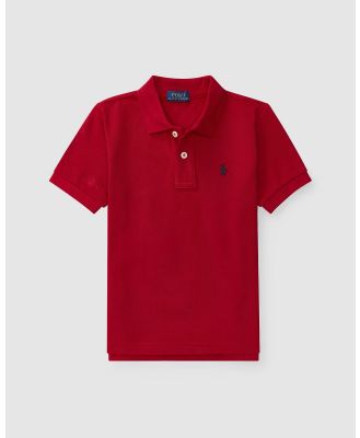 Polo Ralph Lauren - The Iconic Mesh Polo Shirt   Toddler - Shirts & Polos (Red) The Iconic Mesh Polo Shirt - Toddler