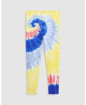 Polo Ralph Lauren - Tie Dye Stretch Jersey Leggings   Kids - Pants (Watercolor Tie Dye) Tie-Dye Stretch Jersey Leggings - Kids