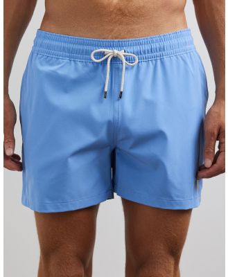Polo Ralph Lauren - Traveler Mid Trunks - Swimwear (Harbor Island Blue) Traveler Mid Trunks