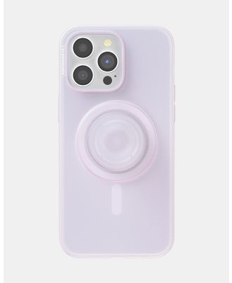PopSockets - POPCASE MagSafe + PopGrip MagSafe for iPhone 15 Pro Max   Protective Phone Case & Phone Grip Holder - Tech Accessories (Opalescent Clear) POPCASE MagSafe + PopGrip MagSafe for iPhone 15 Pro Max - Protective Phone Case & Phone Grip Holder