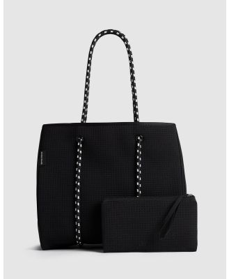 Prene - The Brighton Neoprene Tote Bag - Handbags (Black) The Brighton Neoprene Tote Bag