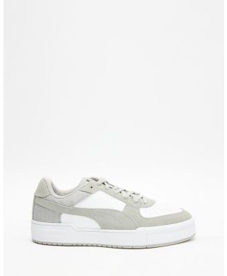 Puma - CA Pro Quilt Sneakers - Lifestyle Sneakers (Puma White & Smokey Gray) CA Pro Quilt Sneakers
