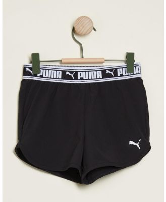 Puma - Strong Woven Shorts   Teens - Shorts (Black) Strong Woven Shorts - Teens