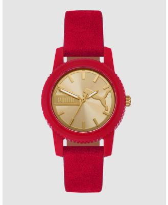 Puma - Ultrafresh Red Analogue Watch - Watches (Red) Ultrafresh Red Analogue Watch