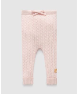Purebaby - Cashmere Leggings   Babies Kids - Pants (Pale Pink Melange) Cashmere Leggings - Babies-Kids