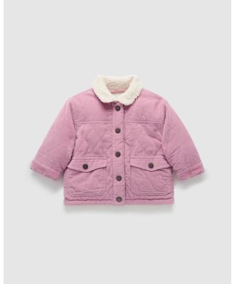 Purebaby - Corduroy Sherpa Jacket   Babies Kids - Coats & Jackets (Hyacinth) Corduroy Sherpa Jacket - Babies-Kids