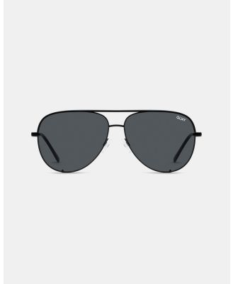 Quay Australia - High Key Polarised Black Sunglasses - Sunglasses (Black & Smoke) High Key Polarised Black Sunglasses