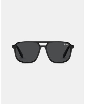 Quay Australia - On The Fly - Sunglasses (Black & Smoke Polarized) On The Fly