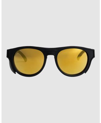 Quiksilver - Eliminator+ Sunglasses - Sunglasses (BLACK/FLASH GOLD) Eliminator+ Sunglasses