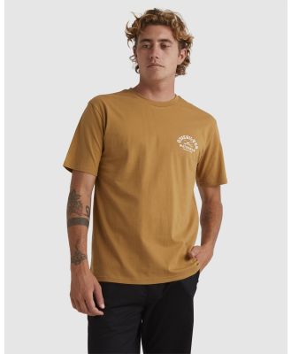 Quiksilver - Mens Deep Waters T Shirt - Tops (DIJON) Mens Deep Waters T Shirt