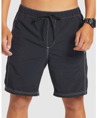 Quiksilver - Mens Drainer 18.5 Amphibian Board Shorts - Swimwear (BLACK) Mens Drainer 18.5 Amphibian Board Shorts