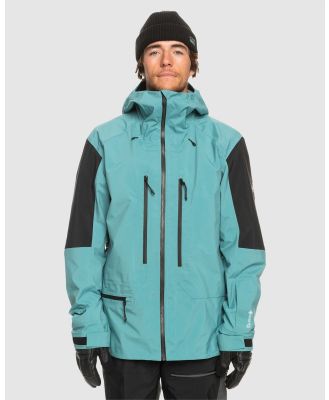 Quiksilver - Mens Highline Pro Travis Rice 3 L Gore Tex® Technical Snow Jacket - Snow Sports (BRITTANY BLUE) Mens Highline Pro Travis Rice 3 L Gore Tex® Technical Snow Jacket